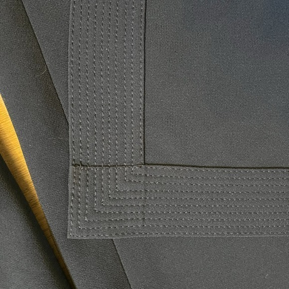 LAFAYETTE 148 NY Navy Blue Side Split Hem Career Dress Pants Cropped Size 8 - Picture 5 of 12